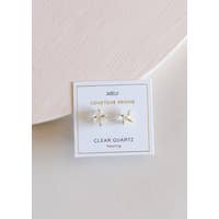 Clear Quartz Gemstone Earring