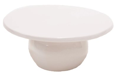 Matte White Sphere Cake Plate