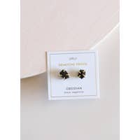 Obsidian Gemstone Prong Earring