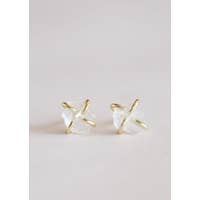 Clear Quartz Gemstone Earring