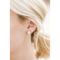 White Howlite Gemstone Earrings